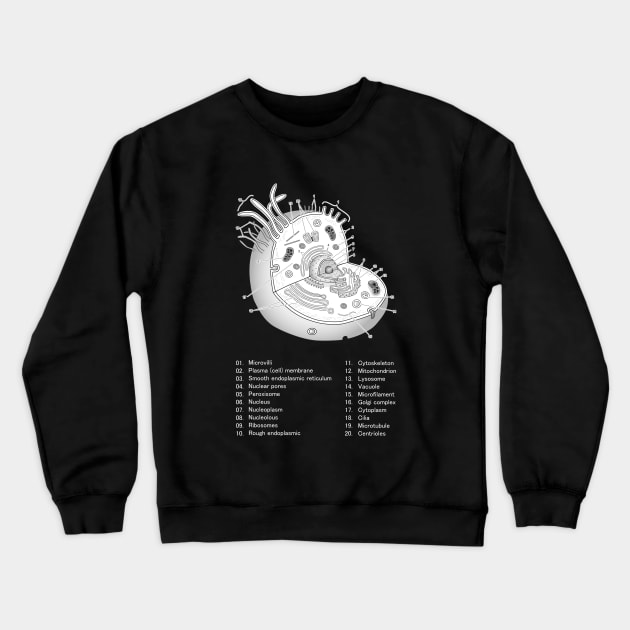 Eukaryotic cell Crewneck Sweatshirt by Science Design